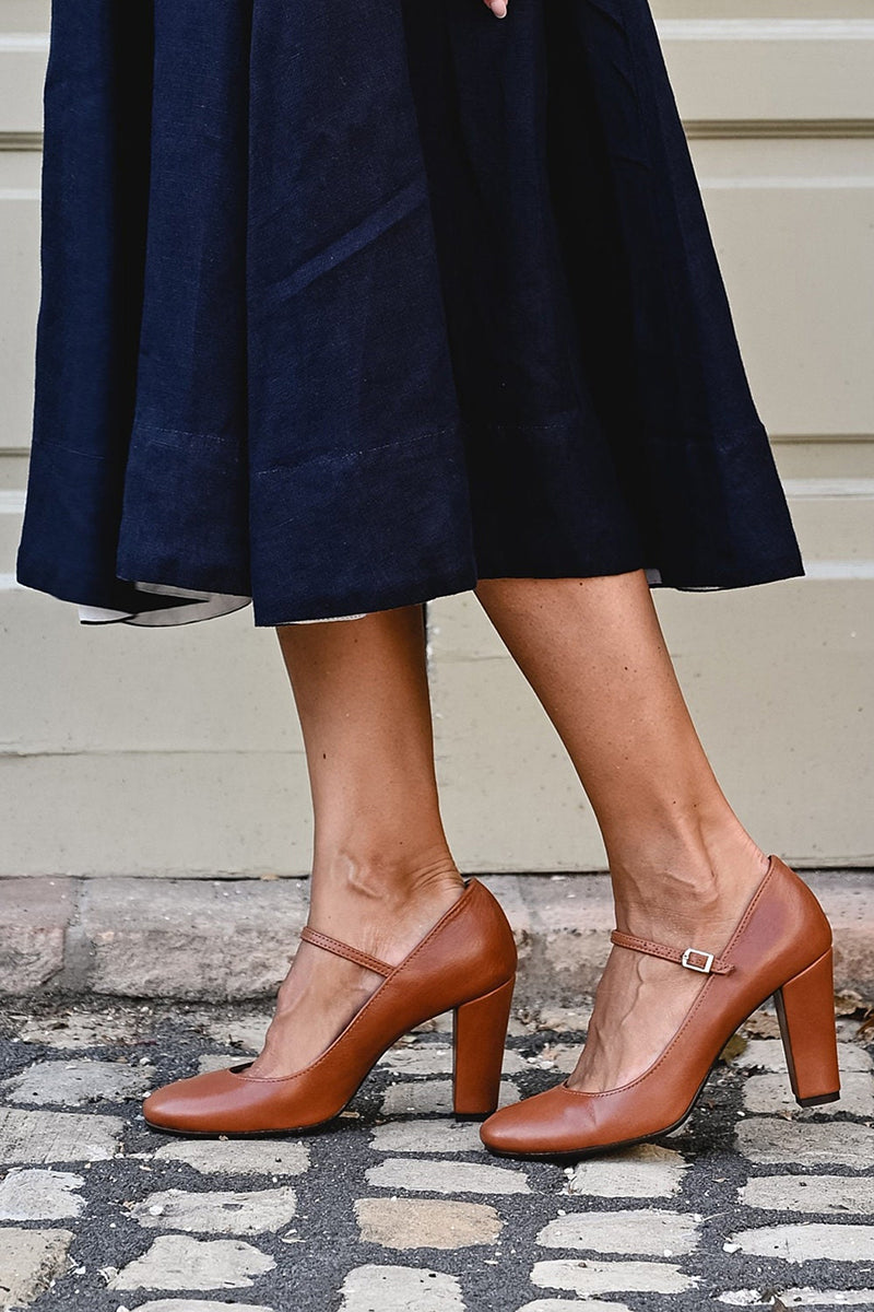 Sandalias Mujer | Tacón Bajo Macizo | Tira Ajustable con Hebilla | Estilo Diario Verano