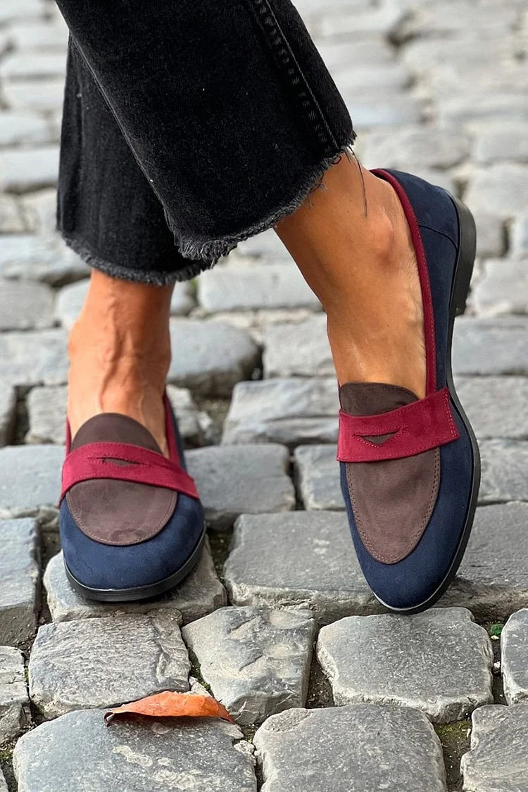Mocasines de Punta Redonda con Tacón Bajo para Mujeres | Ideales para la Oficina y Salidas Diarias