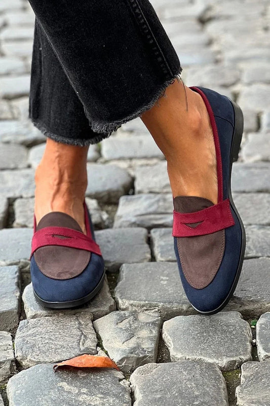 Mocasines de Punta Redonda con Tacón Bajo para Mujeres | Ideales para la Oficina y Salidas Diarias
