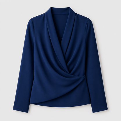 Camisa elegante ligera para mujer con mangas abullonadas diaria