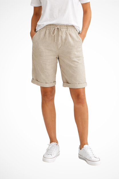 Agustina | Mujer Pantalón Capri Ligero Corte Relajado