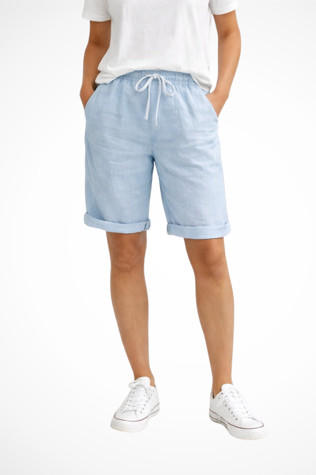 Agustina | Mujer Pantalón Capri Ligero Corte Relajado