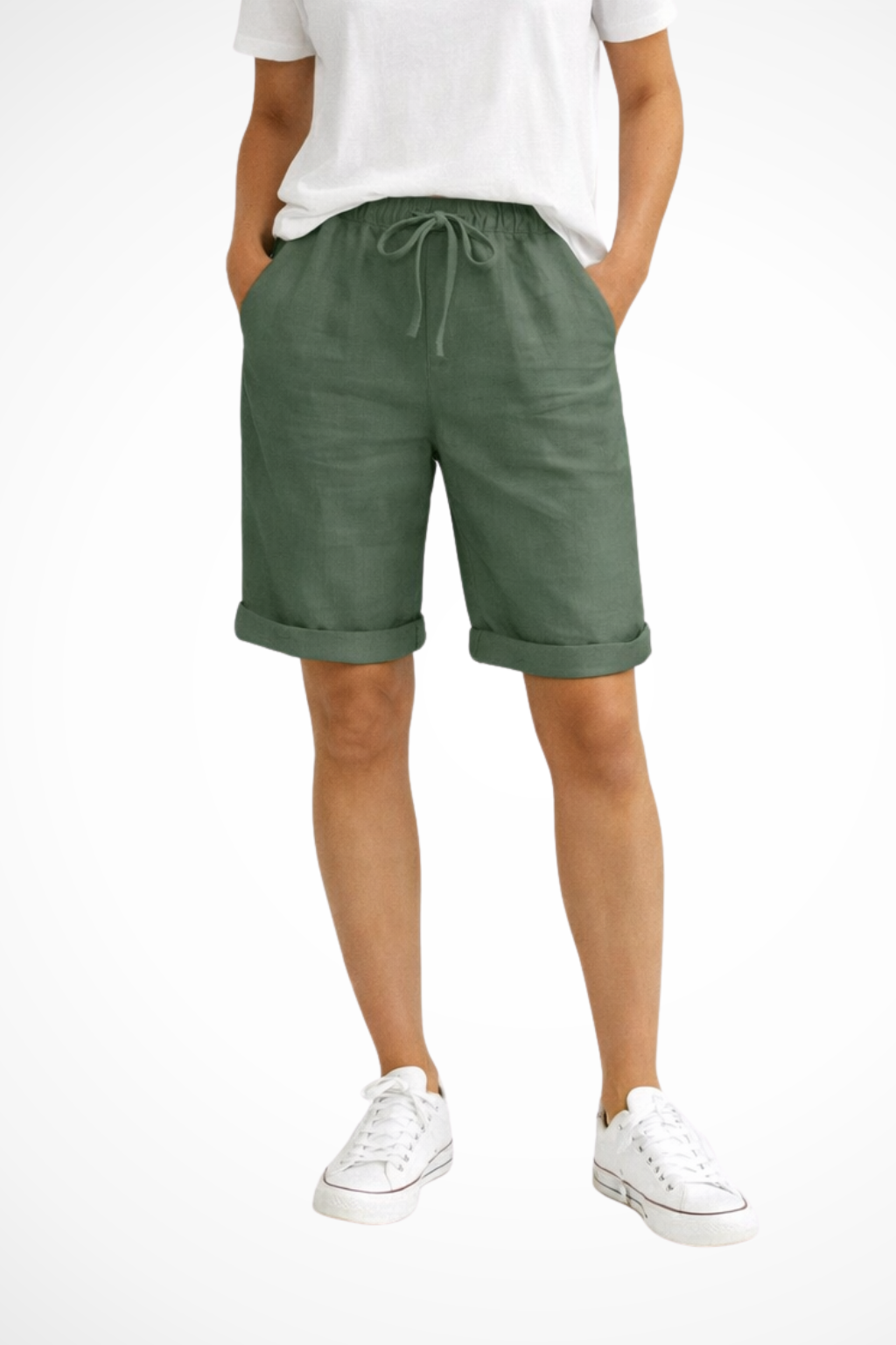 Agustina | Mujer Pantalón Capri Ligero Corte Relajado