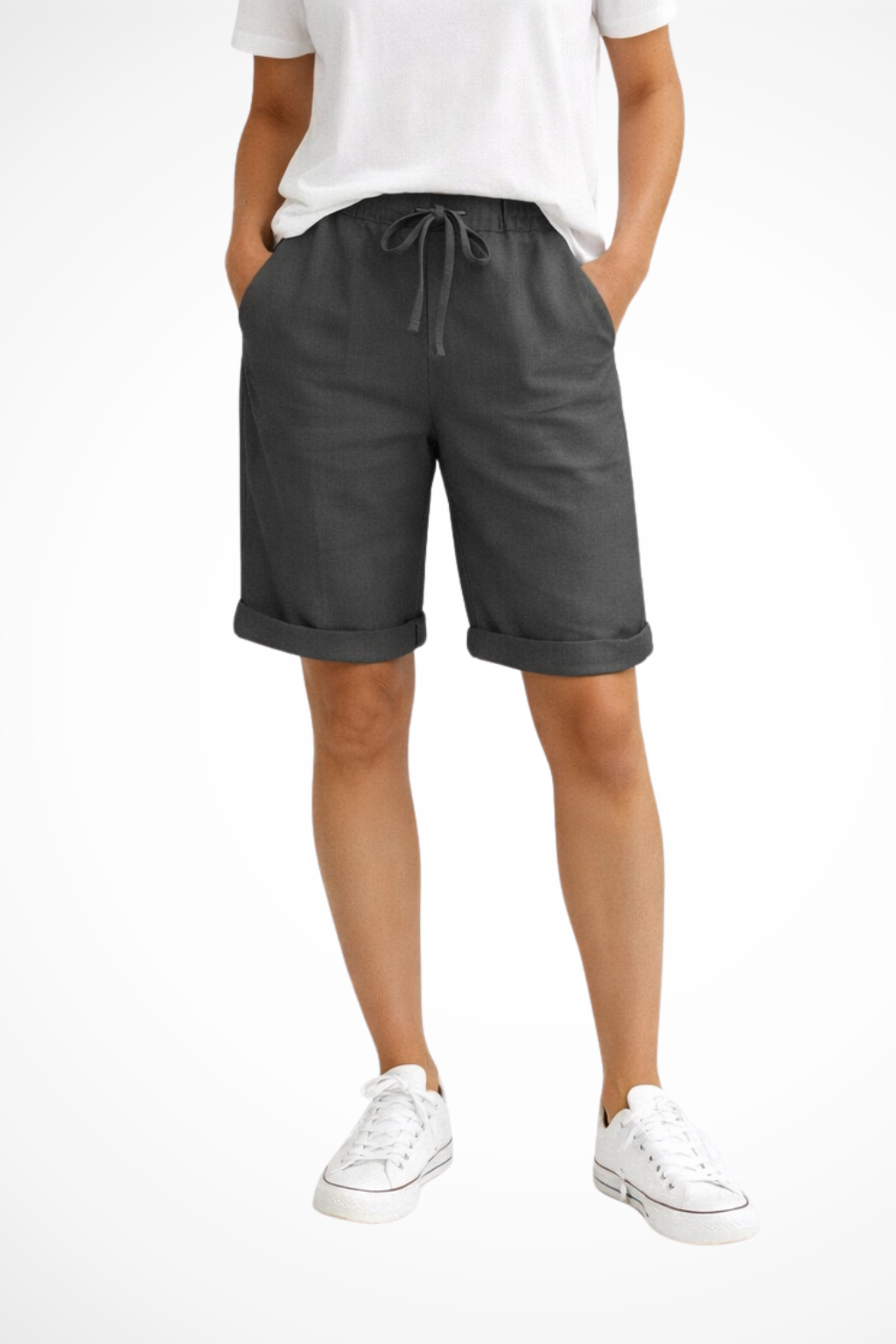Agustina | Mujer Pantalón Capri Ligero Corte Relajado