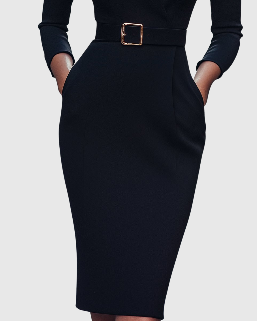 Claribel – Vestido negro elegante de fiesta para mujer