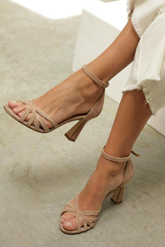 Sandalias Mujer | Tacón Bajo Cómodo | Corte Abierto | Estilo Patchwork Verano