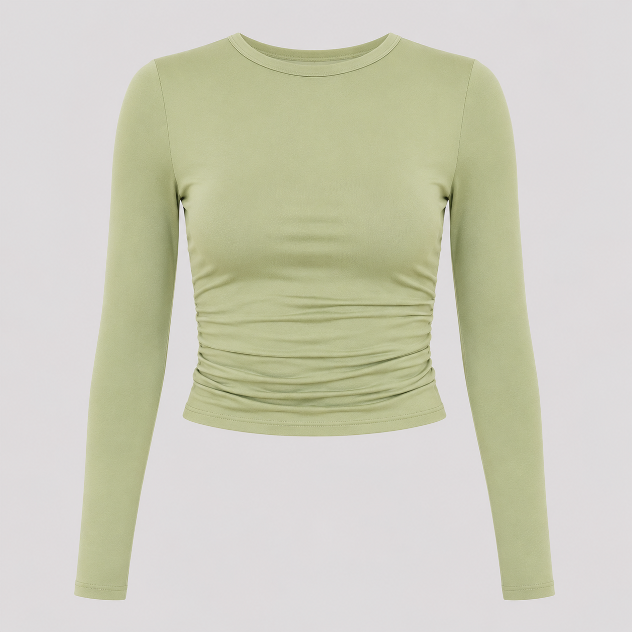 Aria – Top de manga larga estilo utilitario para mujer
