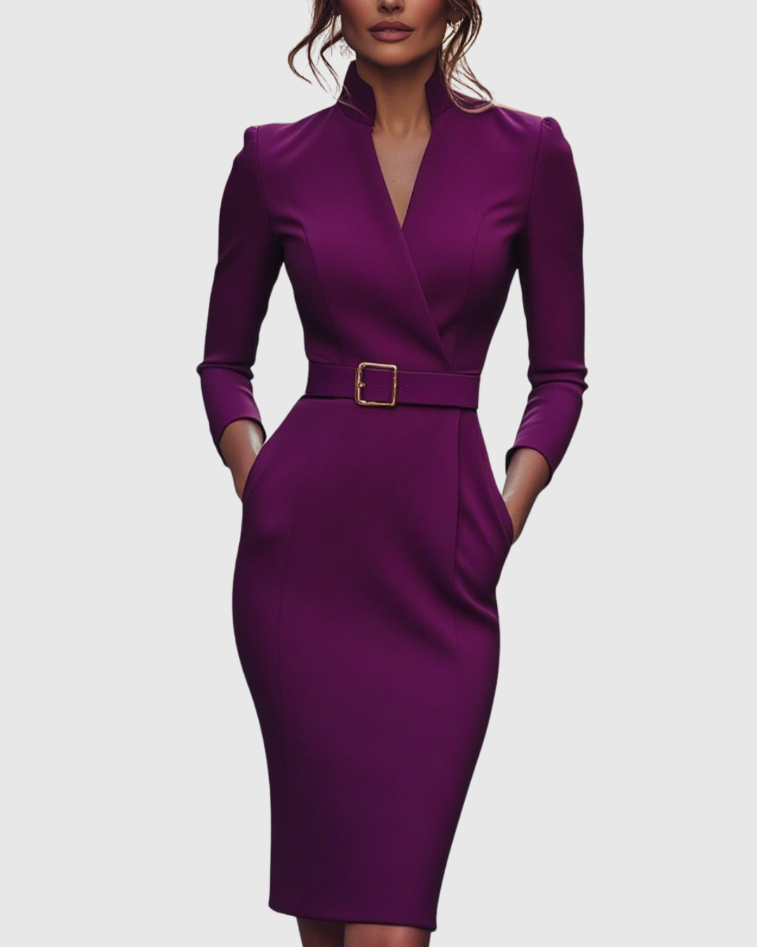 Claribel – Vestido negro elegante de fiesta para mujer