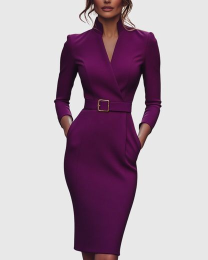 Claribel – Vestido negro elegante de fiesta para mujer