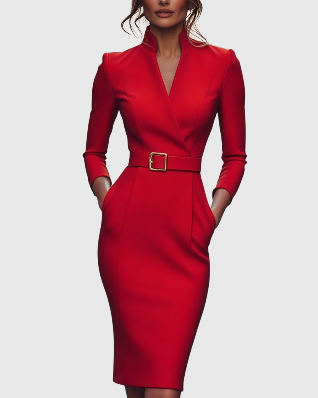 Claribel – Vestido negro elegante de fiesta para mujer