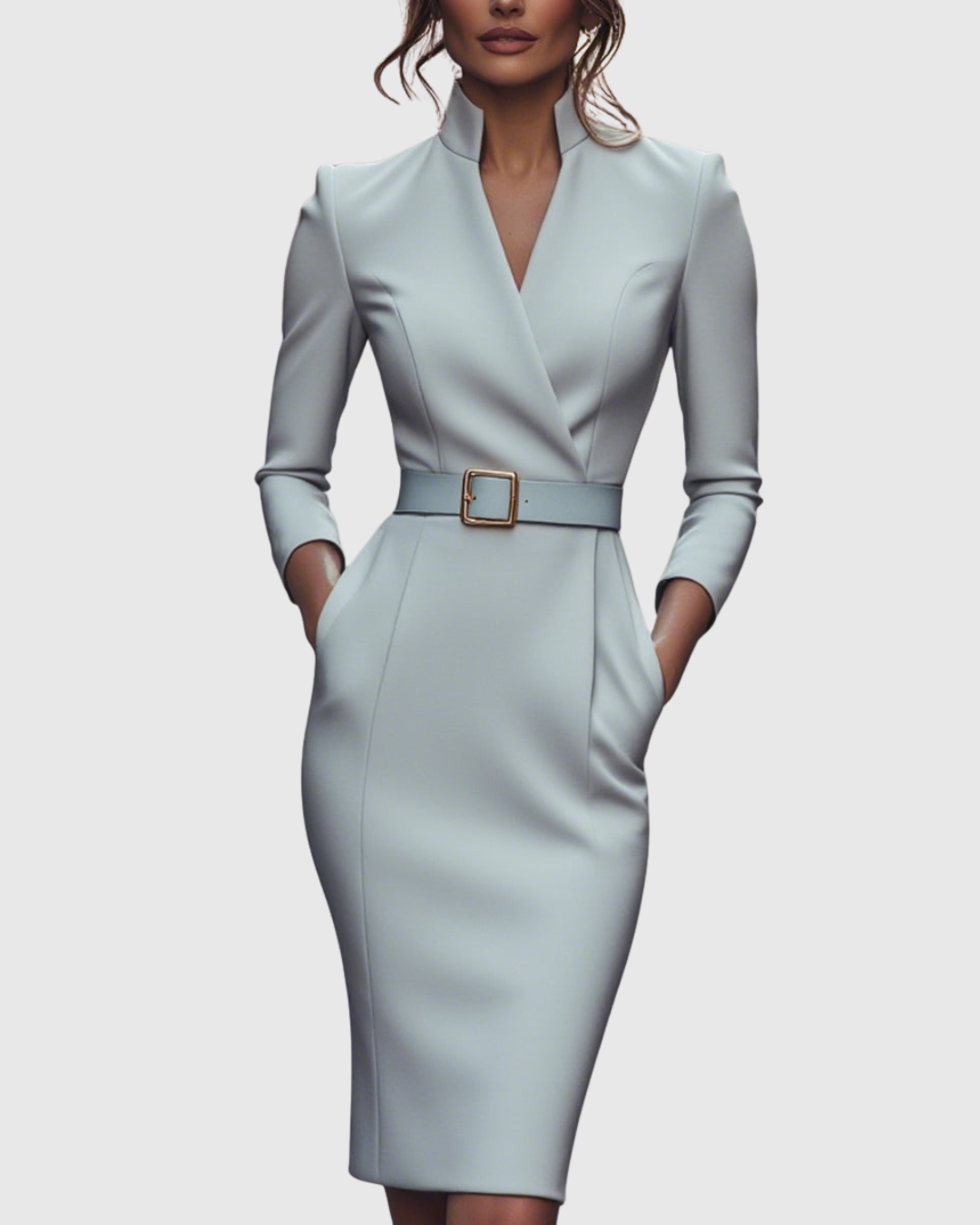 Claribel – Vestido negro elegante de fiesta para mujer