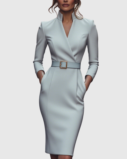 Claribel – Vestido negro elegante de fiesta para mujer