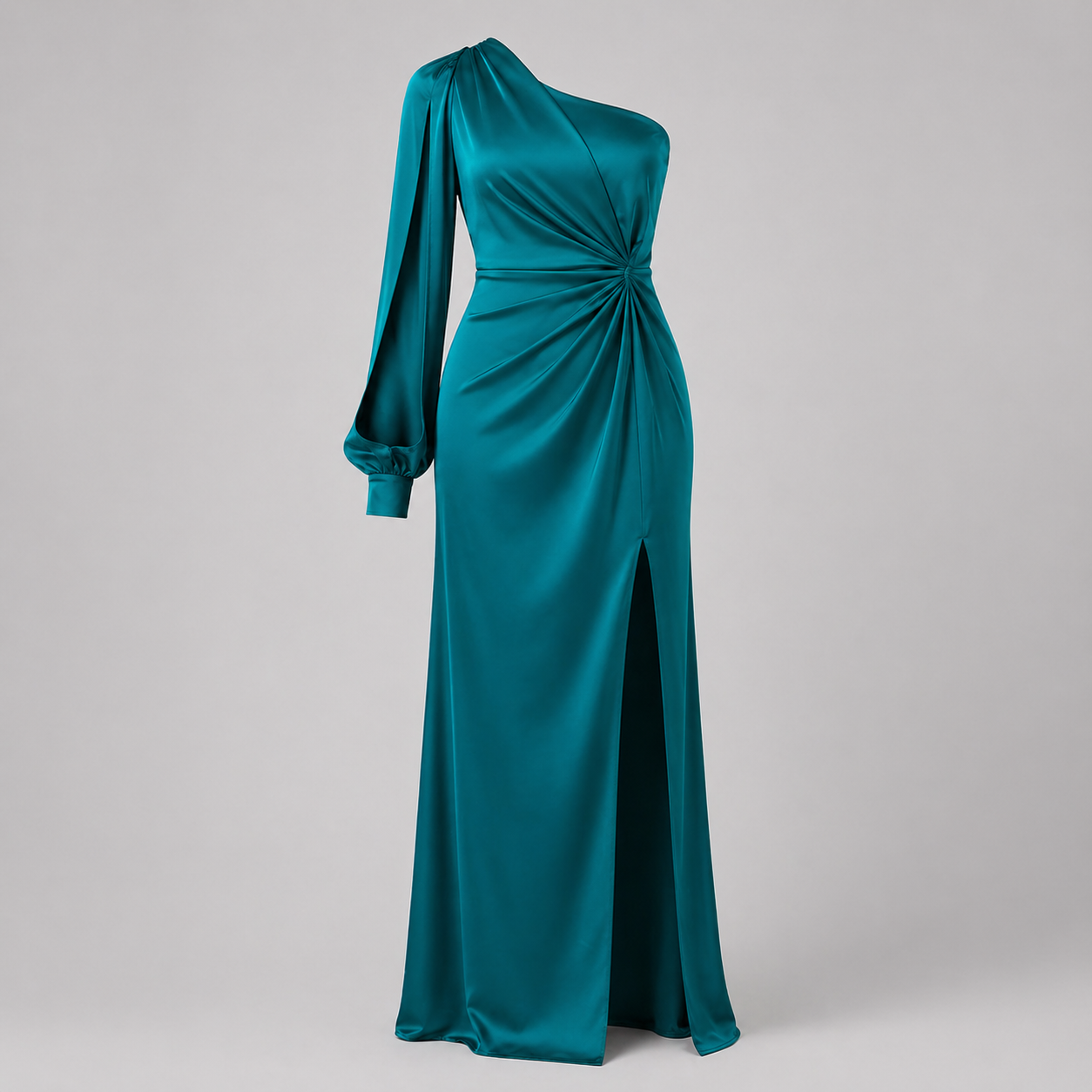 Vestido elegante de manga larga con diseño floral – FLORENCIA