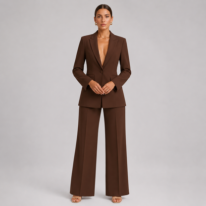 SPICE – Conjunto de dos piezas con blazer y pantalón para mujer, sexy y smart casual