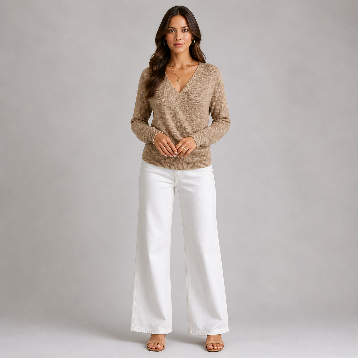 Jersey femenino tejido, ideal para un look casual y sofisticado