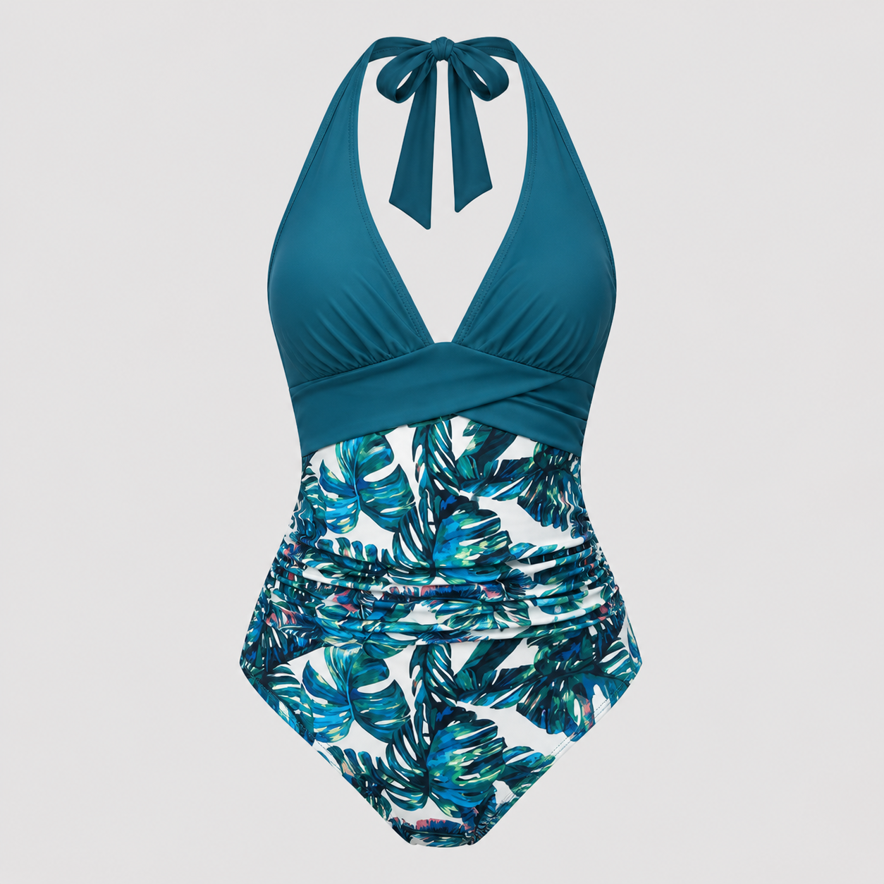 Trinity – Bikini de dos piezas con estampado tropical para mujer
