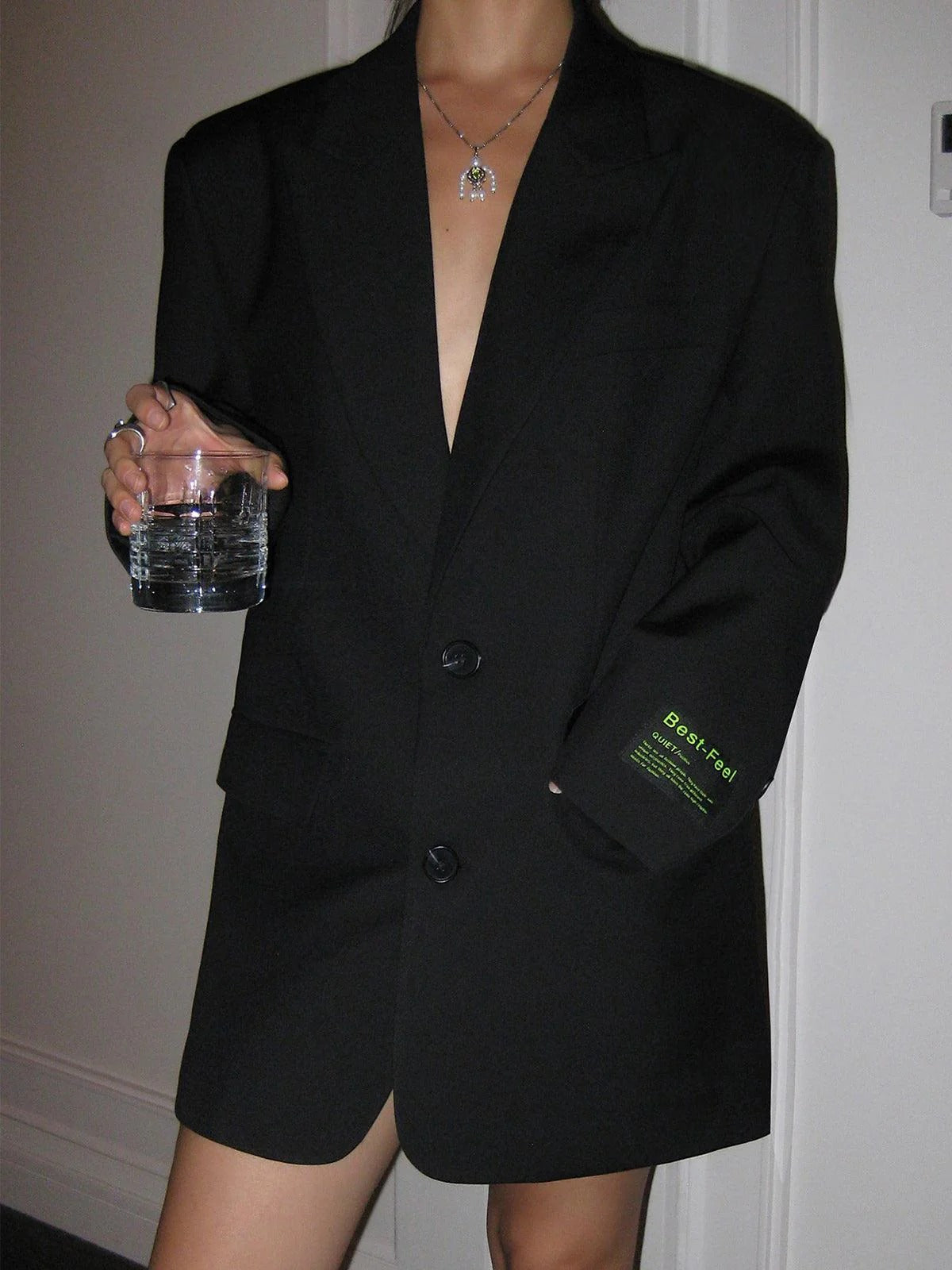 Blazer de corte oversize con solapas clásicas para mujeres | Ideal para la oficina o salidas