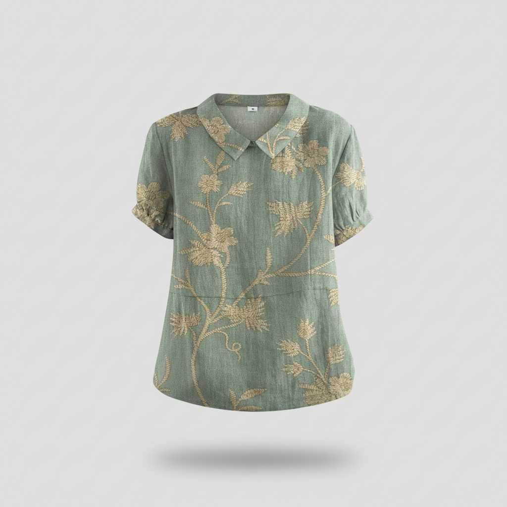 Blusa Floral Vintage | Blusa Mujer Casual