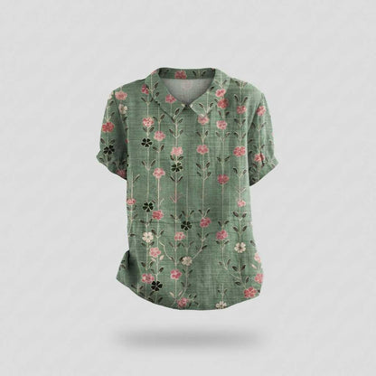 Blusa Floral Vintage | Blusa Mujer Casual