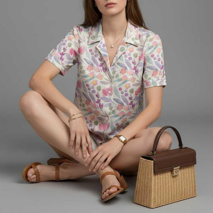 Blusa Floral Vintage | Blusa Mujer Casual