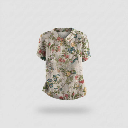 Blusa Floral Vintage | Blusa Mujer Casual