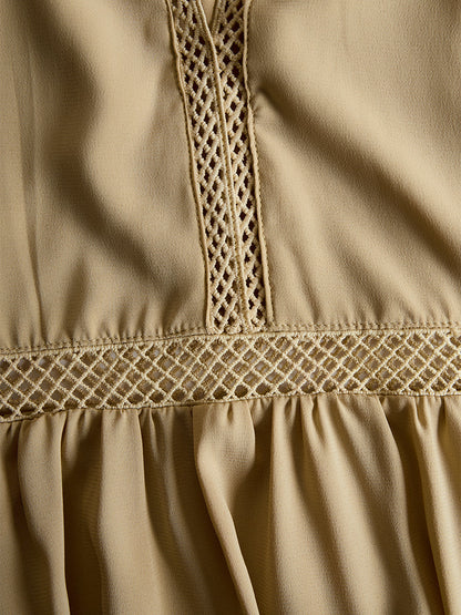 Valeria | Mujer Vestido Mini Hombro Descubierto Puntilla