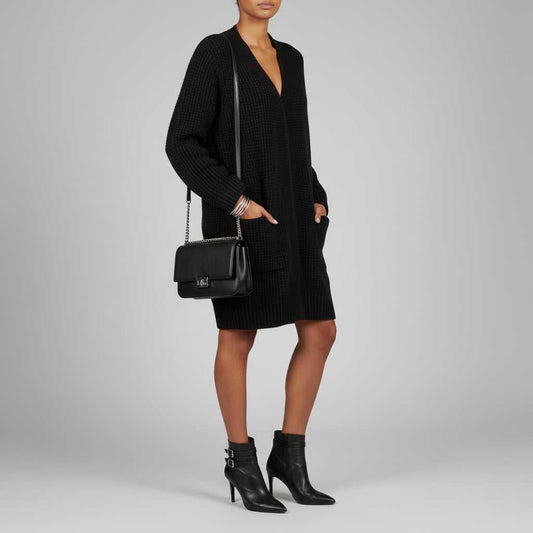 Cárdigan Largo Mujer Gris | Chaqueta de Punto Elegante