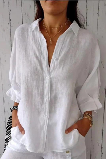 Patricia | Blusa abotonada de elegancia atemporal