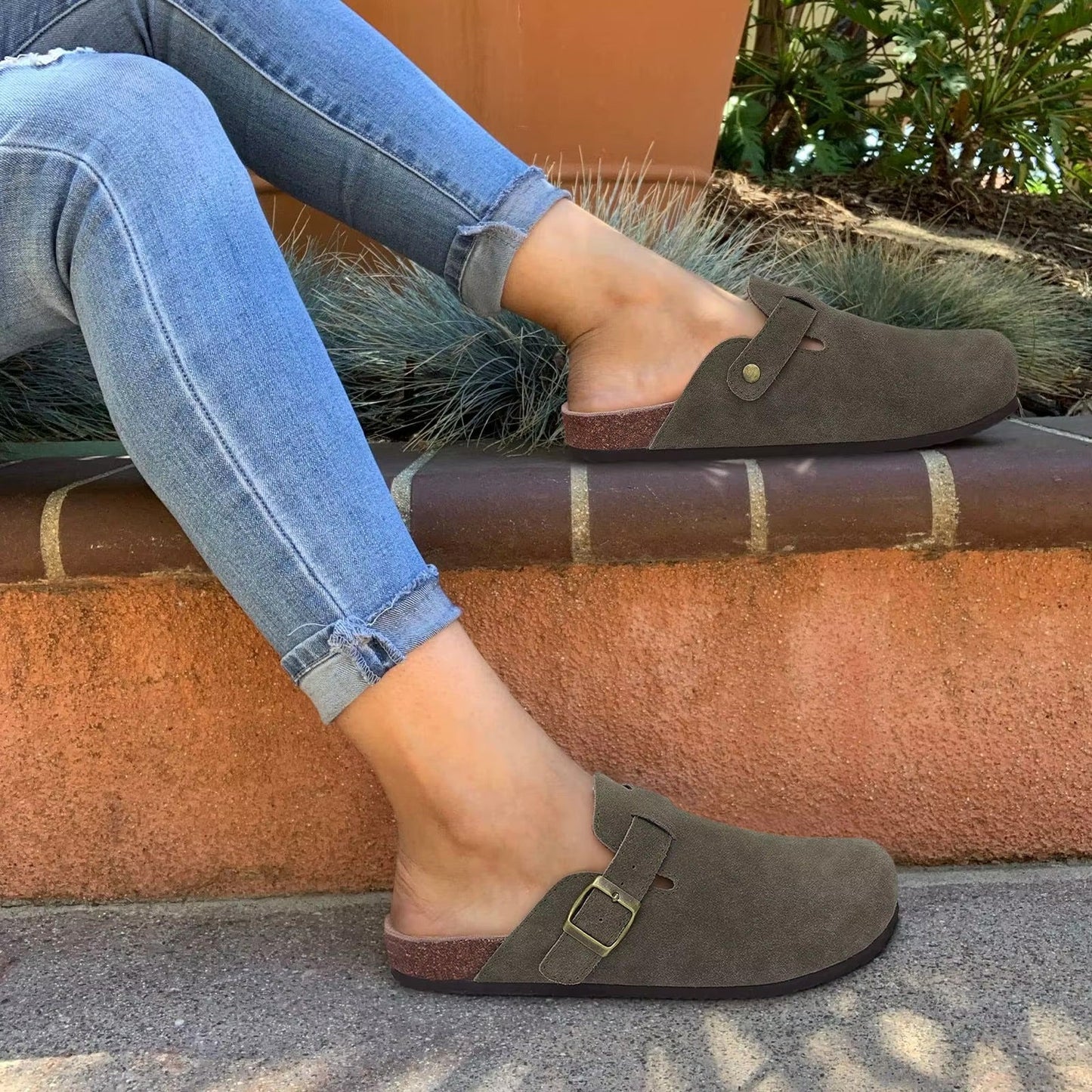 Lian – Sandalias de Ante de Boston