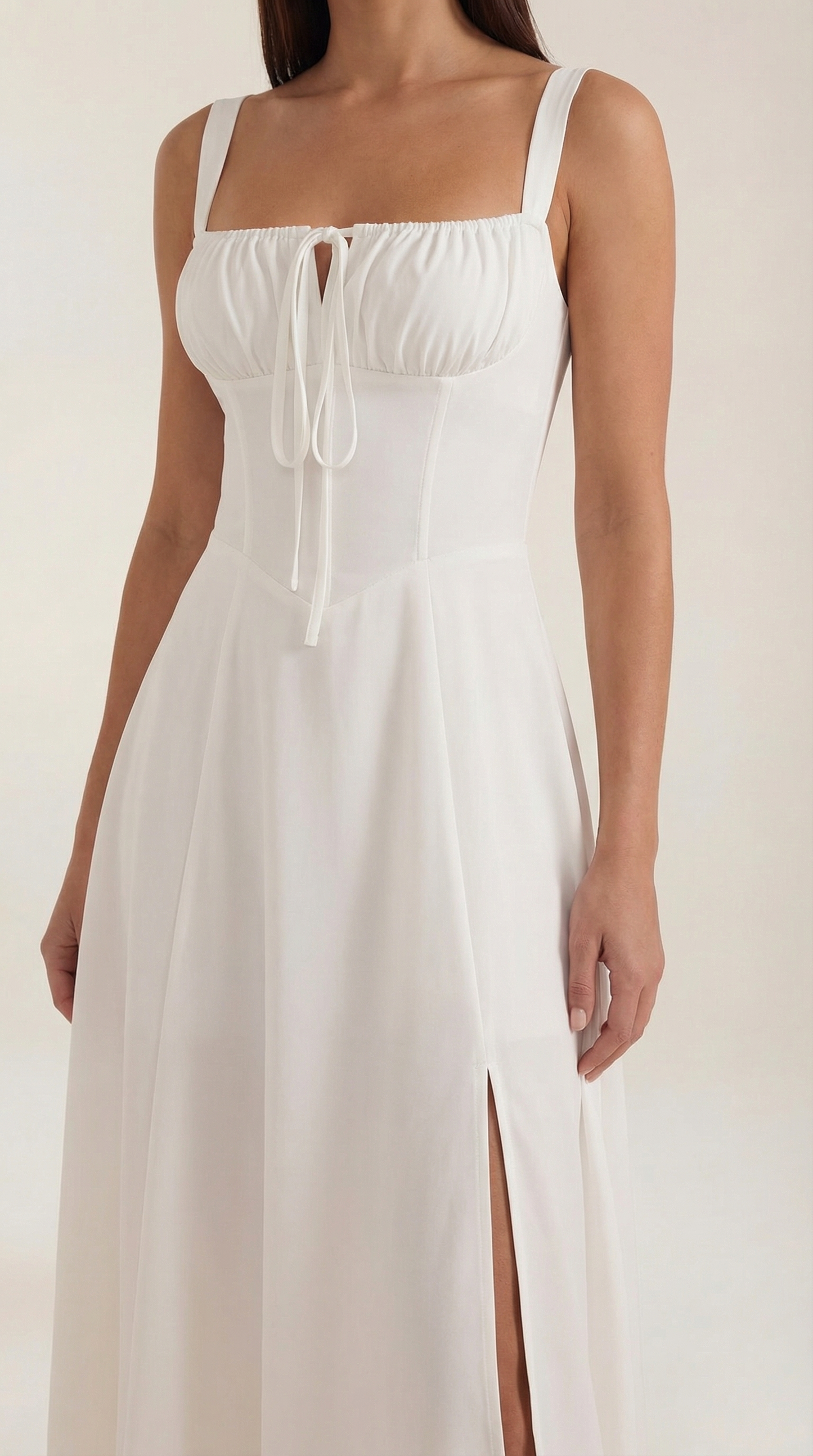 Valeria | Mujer Vestido Midi Línea A Cordón