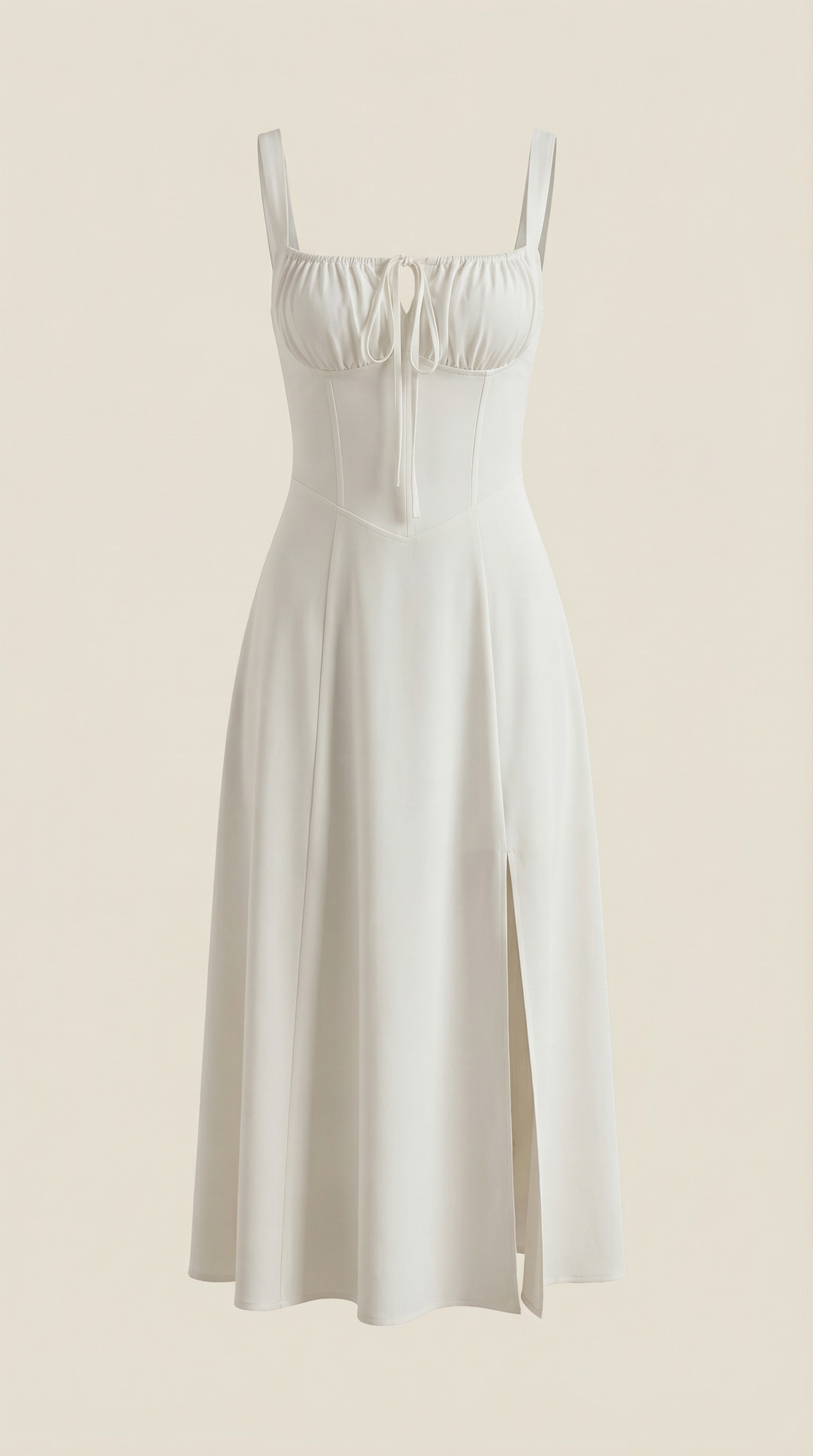 Valeria | Mujer Vestido Midi Línea A Cordón