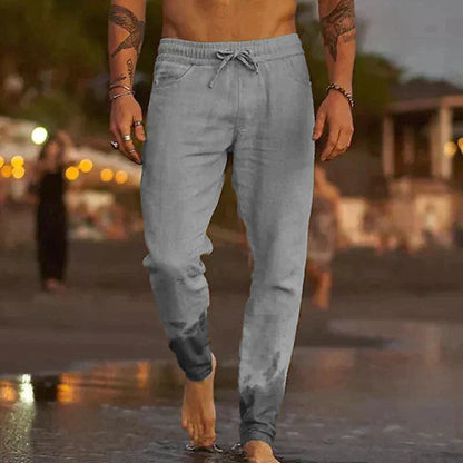 Hugo | Hombre Pantalón Lino Corte Relax