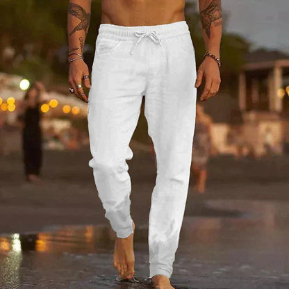 Hugo | Hombre Pantalón Lino Corte Relax