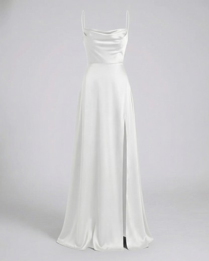 Maxi Kleid Damen | Eleganter Fall & Beinschlitz