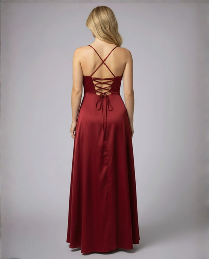 Maxi Kleid Damen | Eleganter Fall & Beinschlitz