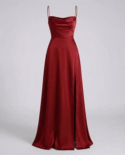 Maxi Kleid Damen | Eleganter Fall & Beinschlitz