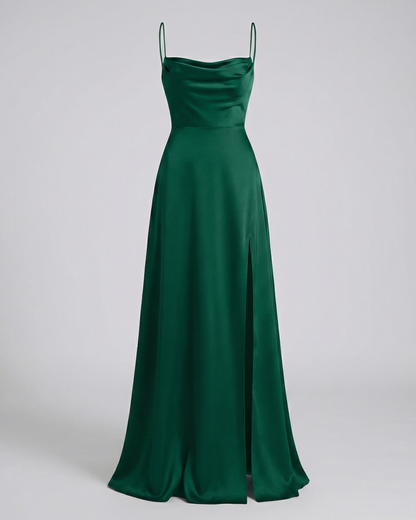 Maxi Kleid Damen | Eleganter Fall & Beinschlitz