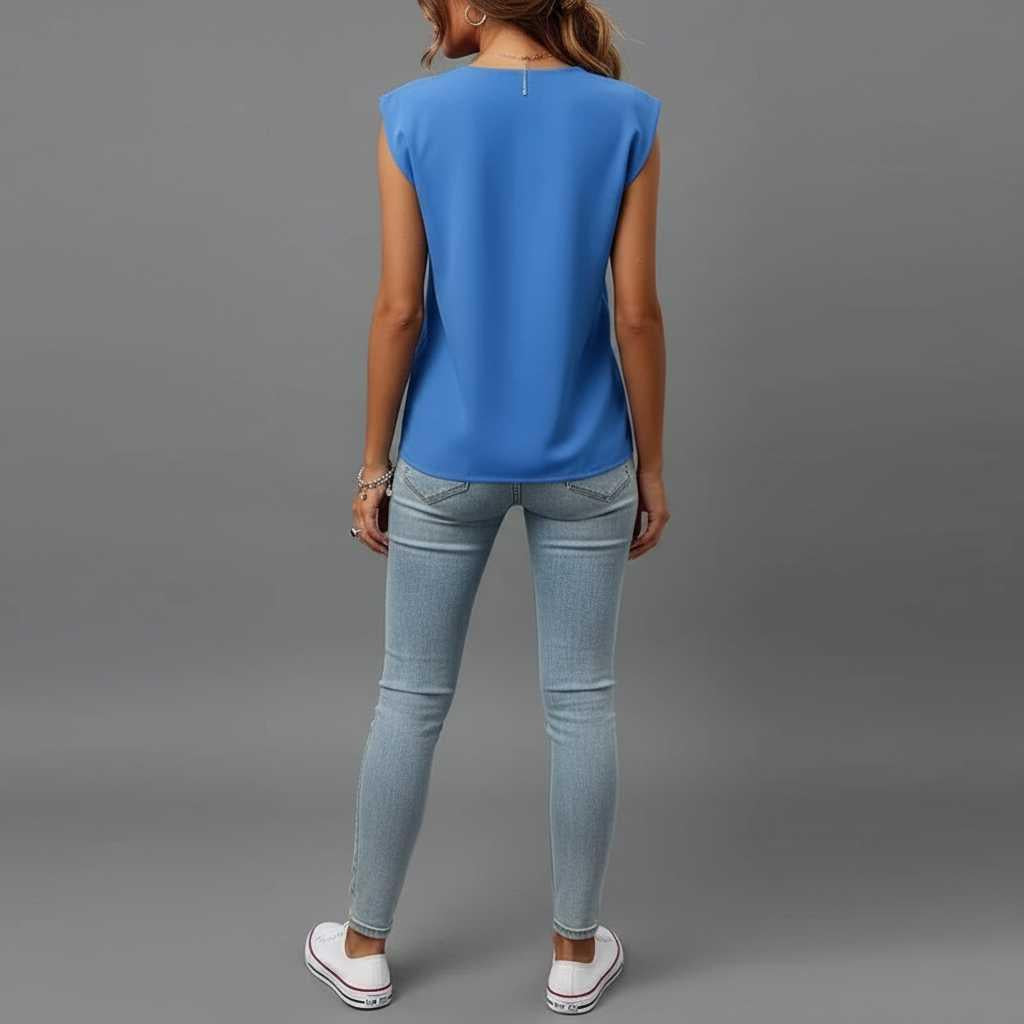 Blusa Verano Cuello en V | Moda Femenina Casual