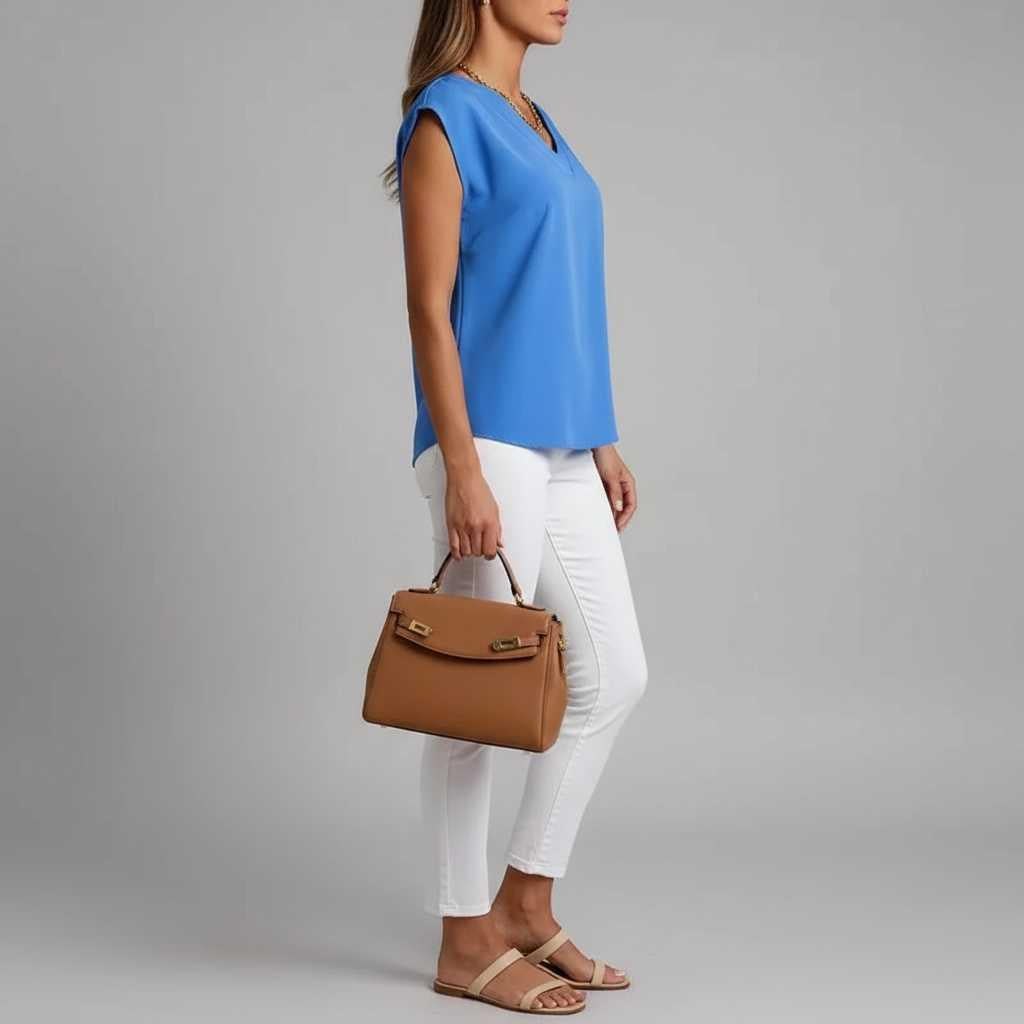 Blusa Verano Cuello en V | Moda Femenina Casual