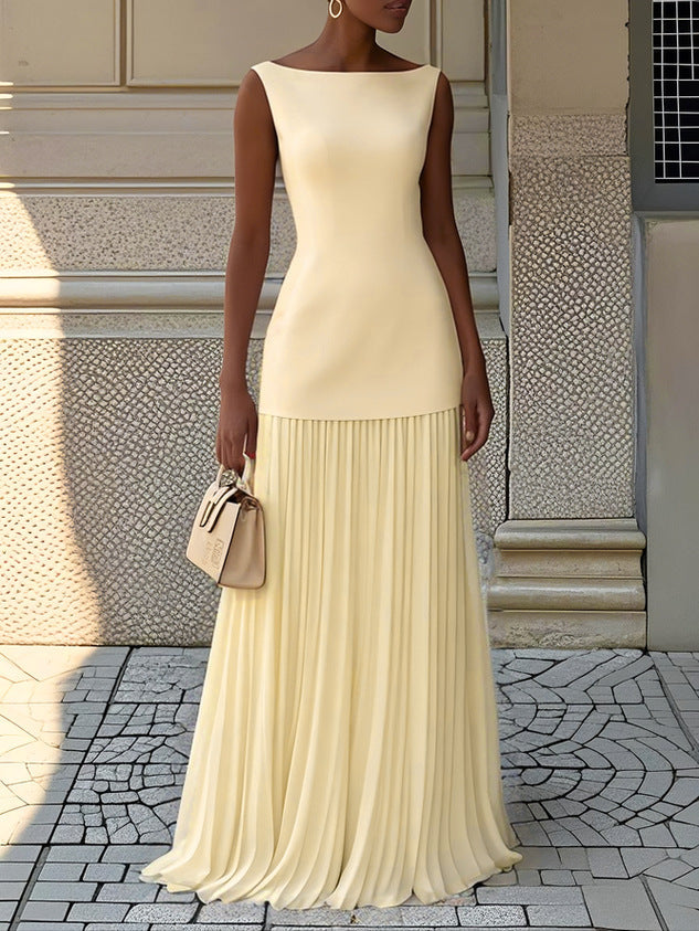 Hannelore | Vestido plisado sin mangas para mujer sofisticado | Elegante