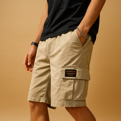 Adrián | Hombre Pantalones Cortos Cargo Secado Rápido Elástico Bolsillos
