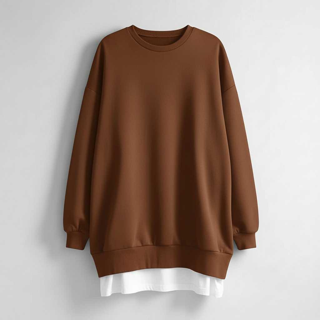 Sudadera Negra Extragrande para Mujer | Moda Casual