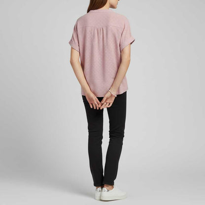 Top Mujer Cuello en V | Camiseta de Manga Corta Casual