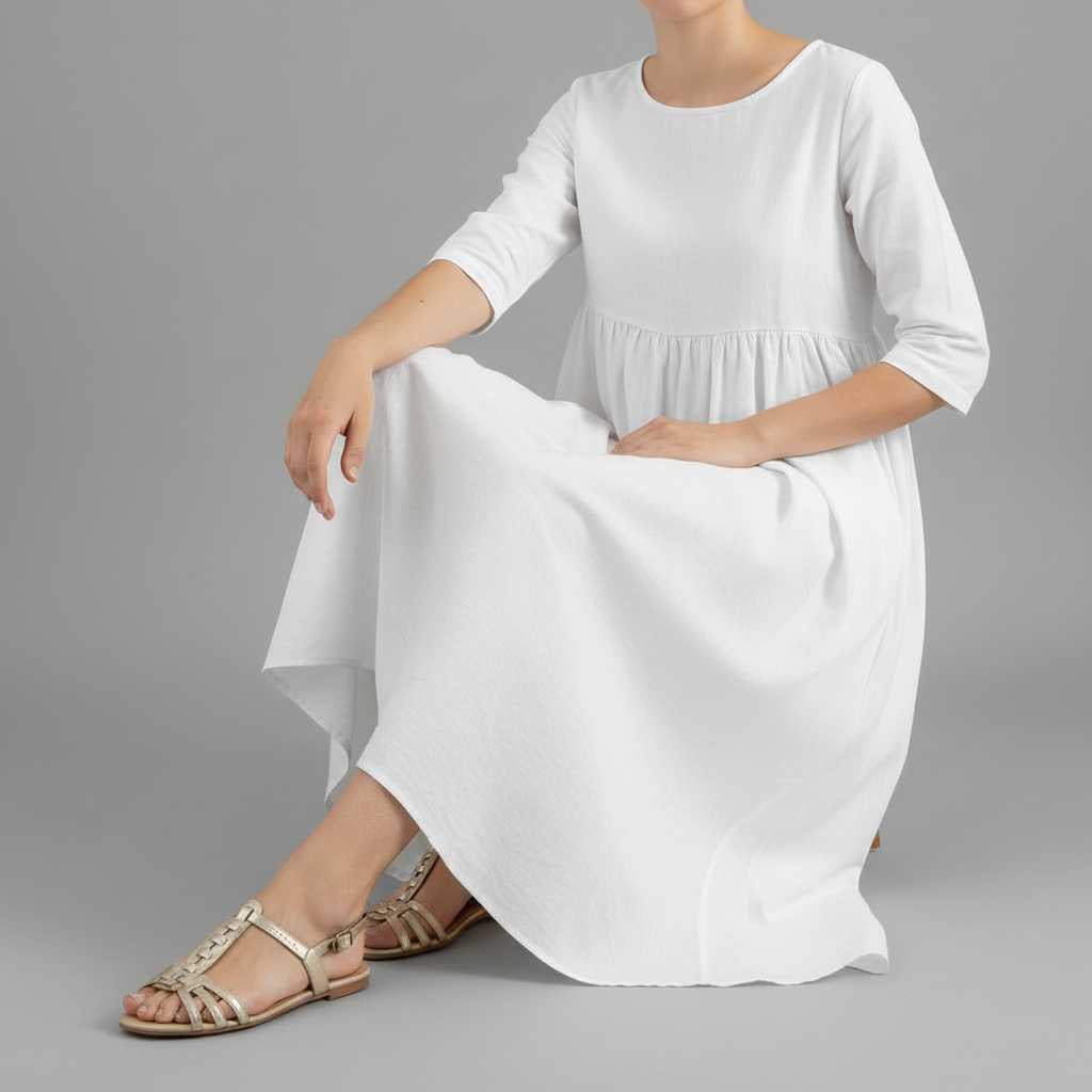 Vestido Holgado de Verano para Mujer | Midi Elegante