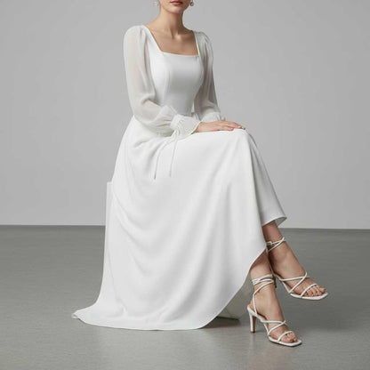 Vestido Maxi Elegante de Manga Larga | Maxi Vestido de Mujer