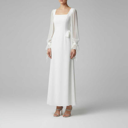 Vestido Maxi Elegante de Manga Larga | Maxi Vestido de Mujer