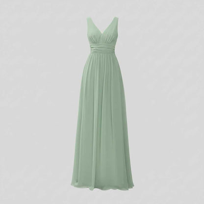 Vestido Maxi Sin Mangas Cuello en V | Moda Mujer