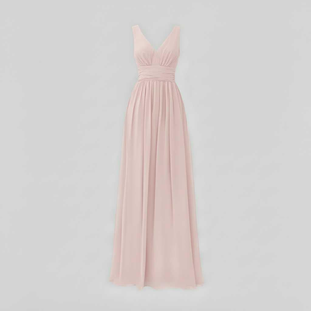 Vestido Maxi Sin Mangas Cuello en V | Moda Mujer