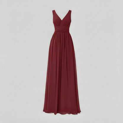 Vestido Maxi Sin Mangas Cuello en V | Moda Mujer