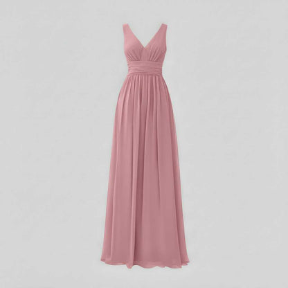 Vestido Maxi Sin Mangas Cuello en V | Moda Mujer
